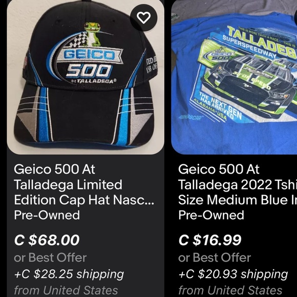 Geico 500 Talladega Hat / Limited Edition 181 Of 500 / New / Nascar / 2015 - Picture 9 of 10